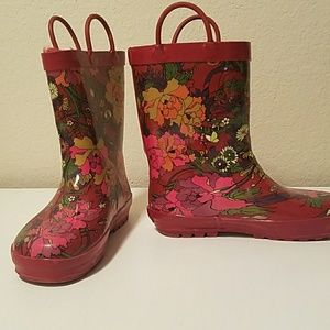 Sakroos girl's rainboots size 13
